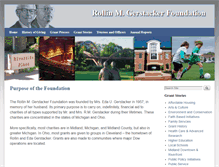 Tablet Screenshot of gerstackerfoundation.org